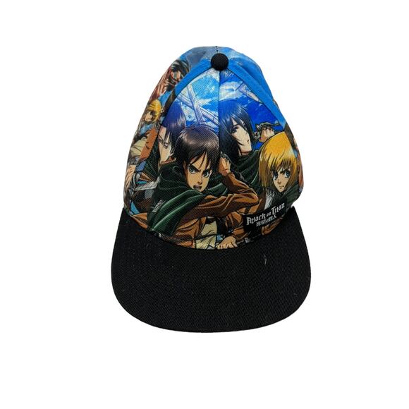 Attack on Titan Flat Brim Snapback Baseball Cap One Size Fits Most - Picture 2 of 7